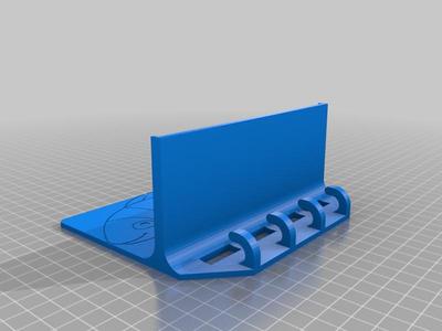 Shelf with hooks - Fish