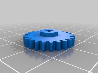 Square shaft Gear for ear-moving animatronic toys