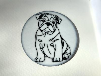 Cute Bulldog Coaster 