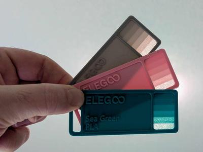 Elegoo PLA Filament Sample Card & Profiles