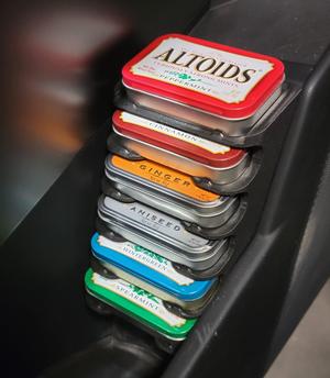 Cybertruck Altoids Cannister Storage