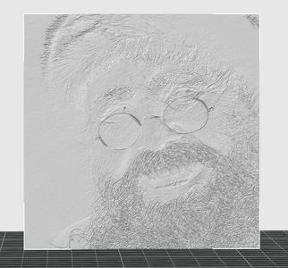 Santa  lithophane