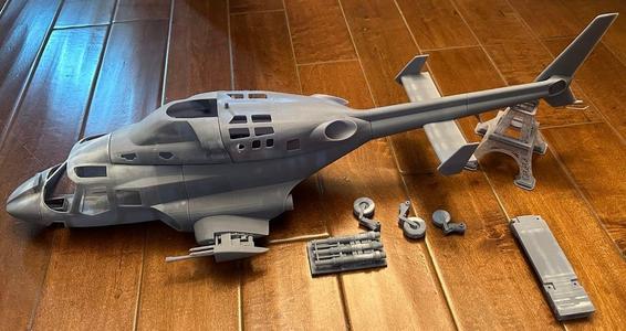 Airwolf Fuselage for Helicopter 1/16th scale