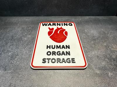 Funny Fridge Magnet - Human Organ Storage