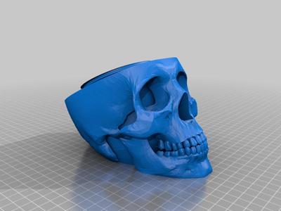 Skull dice container