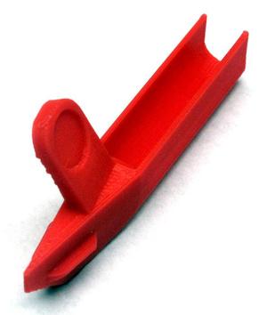 "Plow" for installing cable in corrugated split tubing