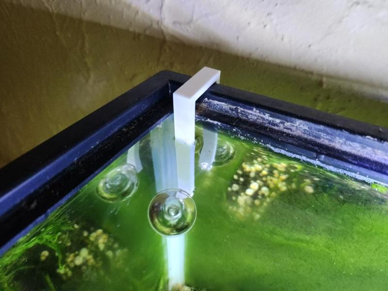 JARDLI Glass CO2 Drop Checker Holder for Aquarium Planted Tank