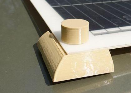 Universal mounting of a flexible photovoltaic panel V 1