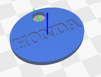 Honda Motorcycle Keychain
