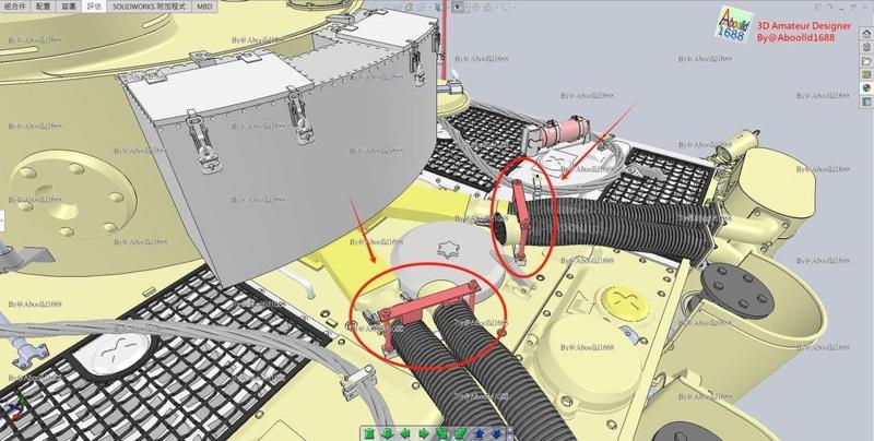 Tiger tank Early Production Engine Door Bracket.(STL-35)