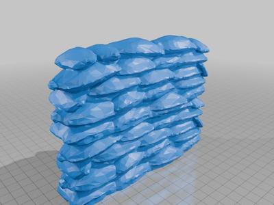 Sand bag wall
