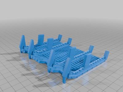 Boarding actions overhang beam with walk way