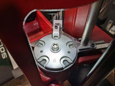 Hornady LNL AP case feeder alignment ramp and 9mm pusher adapter (replaces V block)