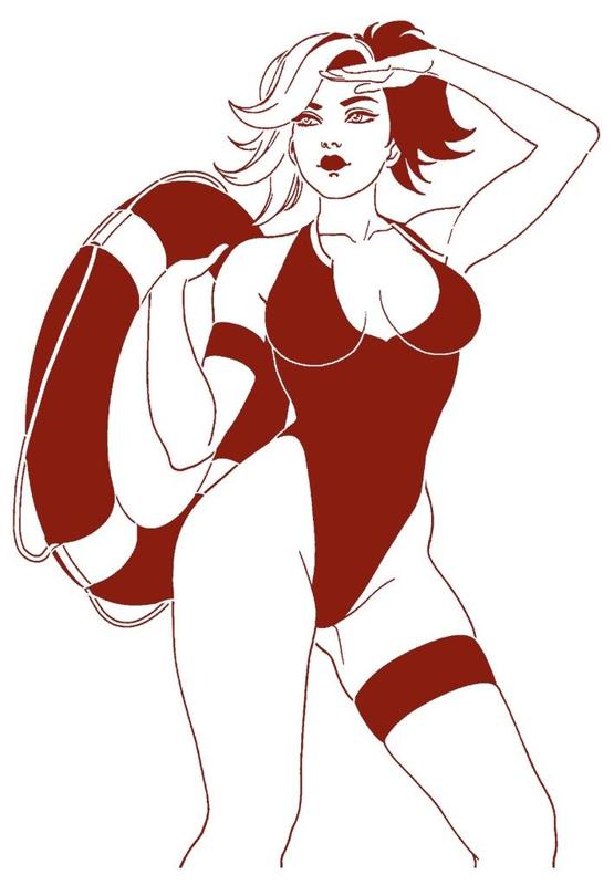 Life Guard stencil