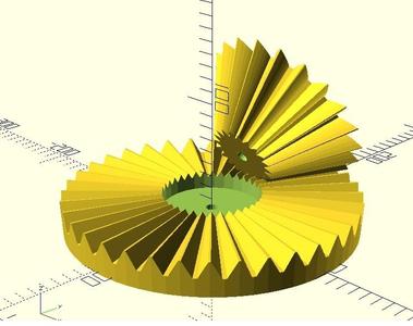 Parametric bevel gears with easy settings