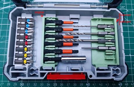 Bosch Pick and Click Bit Rack Reversed