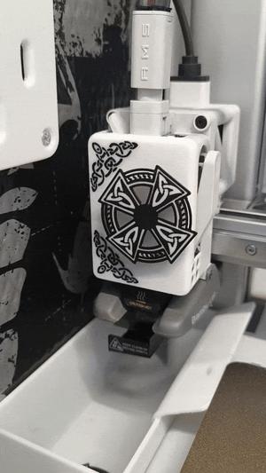 A1/A1 mini extruder cover. Celtic knotwork 3
