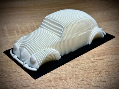 VW Beetle Layered Sculpture
