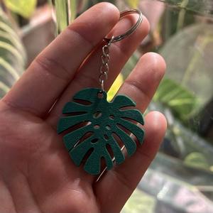 Monstera Keychain