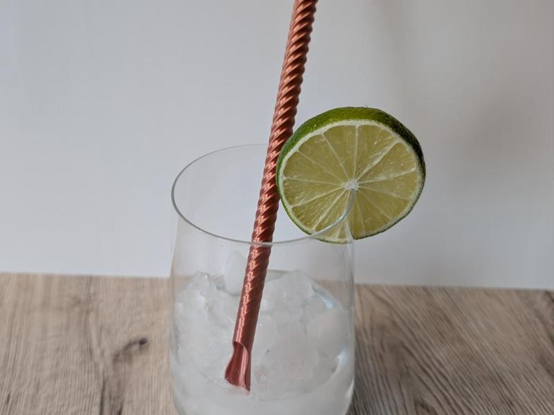 Cocktail slush ice Löffel Spoon Trinkhalm drink