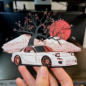 Cherry Blosson RX7 (HueForge)