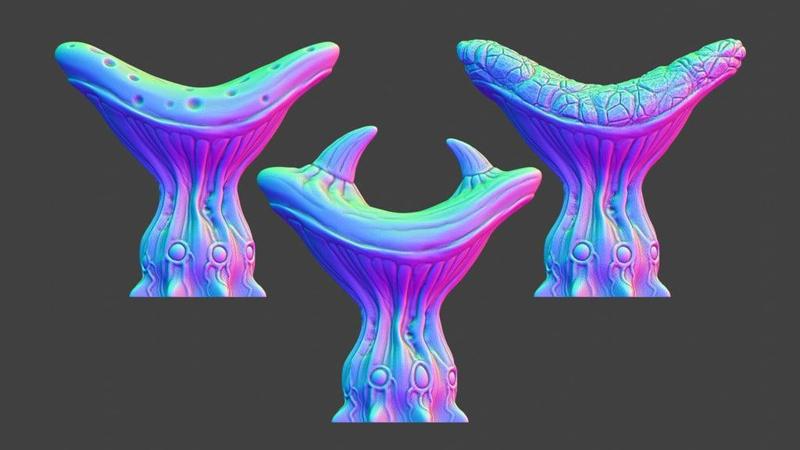 Tabletop plant: "Mushroom Set B1" (Alien Vegetation 52)