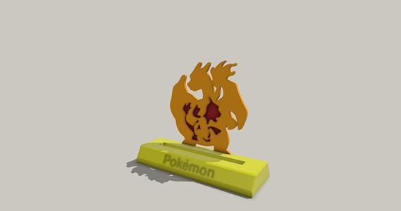 PSA stand card pokemon with charizard charmender and charmeleon