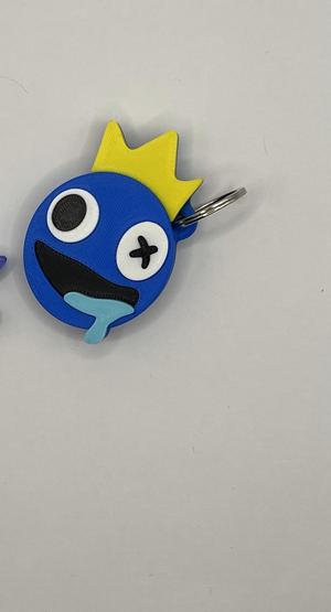 Rainbow Friends Blue's head Keychain