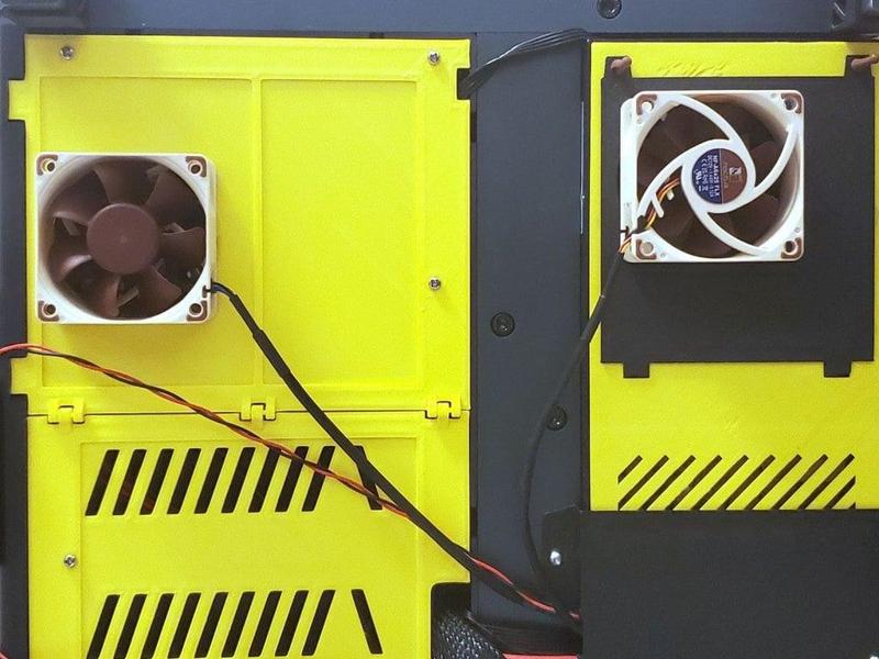 Modular Mainboard cover for 60mm / 80mm / 92mm quiet fan - Elegoo Neptune 3 / 4 Pro