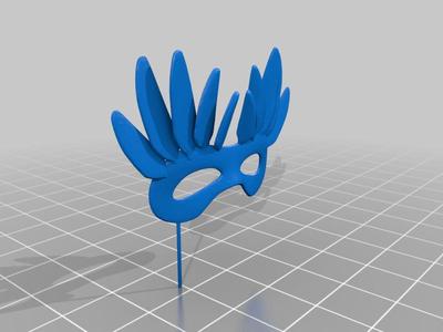 masquerade mask cupcake topper
