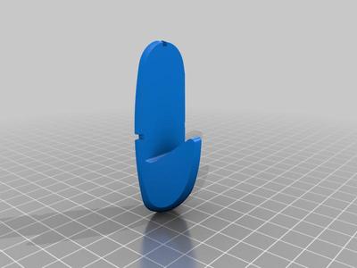 Parametric wall hook (to use with 3m double sided tape)