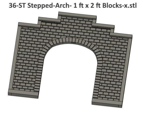 N Scale Stone Arch Single Track Tunnel Portal ...