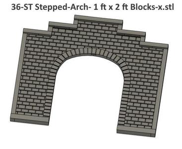 N Scale Stone Arch Single Track Tunnel Portal ...