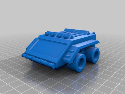 All terrain vehicle for sci-fi settings