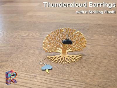 Thundercloud Earrings with a Striking Flash