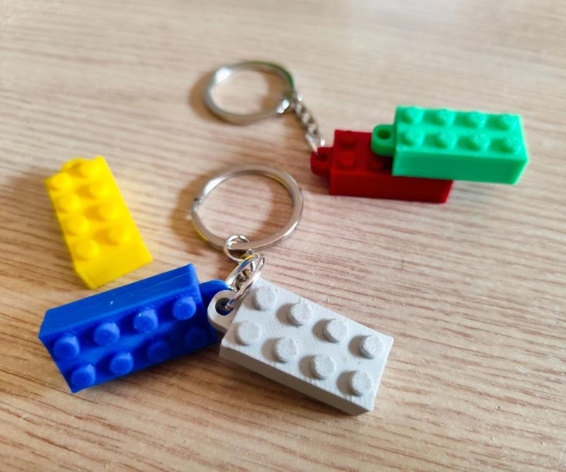 brick keychain