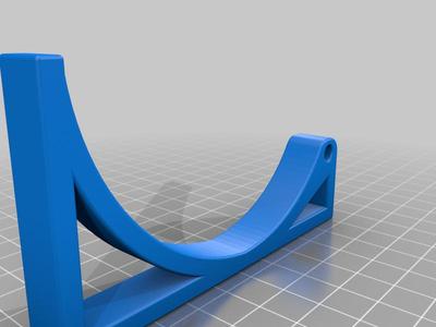 Shelf bracket with rod hole