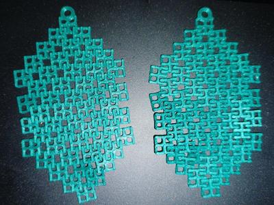 mesh fabric keychain