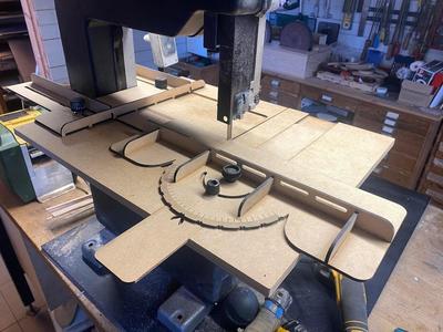 Bandsaw fence and carriage for Elu/Dewalt bandsaw