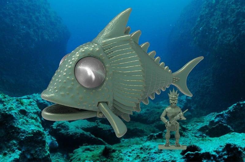 Stingray Terror Fish - Aquaphibian Ship / Submarine 28mm Scale