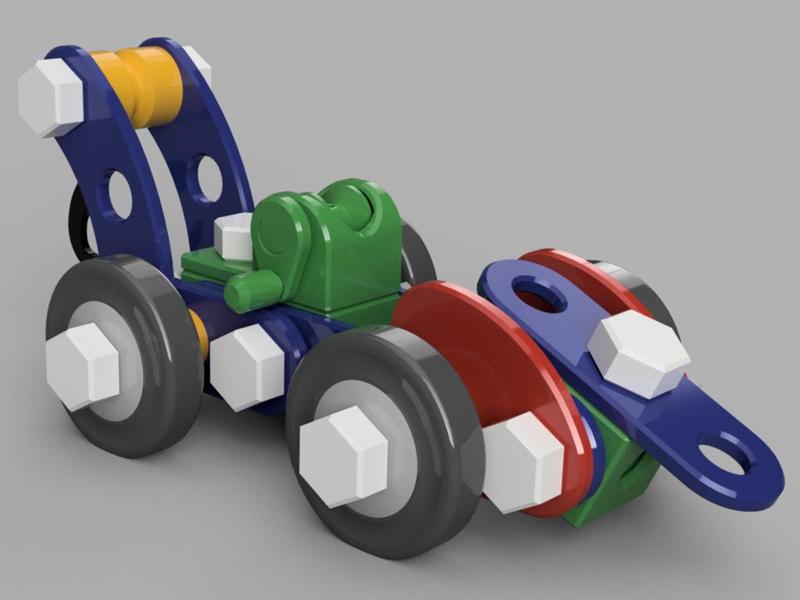 Modular Building Kit for Kids: Tow Truck