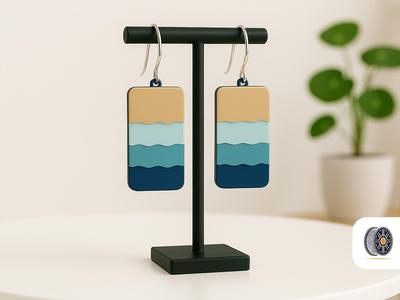Le Onde | Modern Minimalist Waves Earrings