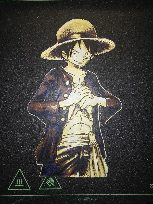 Luffy from one piece hue forge art anime