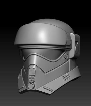 Mountain Trooper Helmet Full Size and One12 Scale STL Bundle 3D print model
