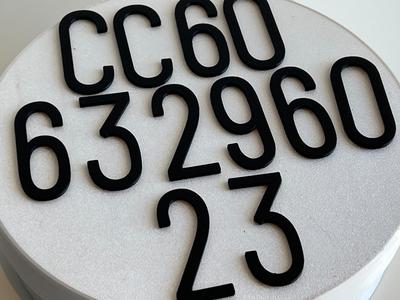 Letters for old motorcycle license plates Barlow