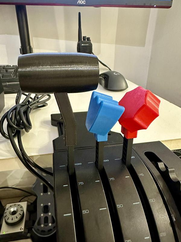 Piper PA-28 - Saitek Quadrant Lever Heads