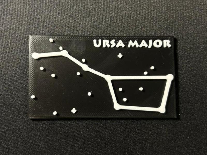 Ursa major astronomy card