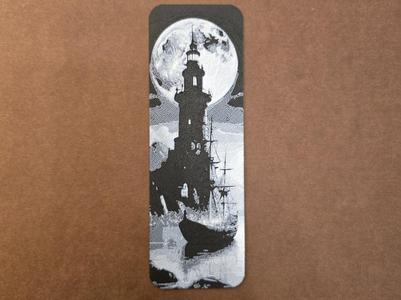Moon and Lighthouse Bookmark
