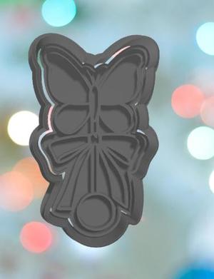 Baby Shower Butterfly Rattle Cookie Cutter