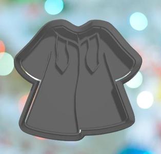 Graduation Gown Cookie Cutter